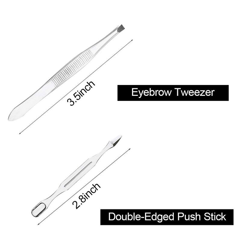 woobles Manicure Set Nail Clippers Pedicure Kit, 10pcs Stainless Steel Toenail Foot Clippers Fingernails Grooming Kits Includes Cuticle Remover with Portable Travel Case - Image 4